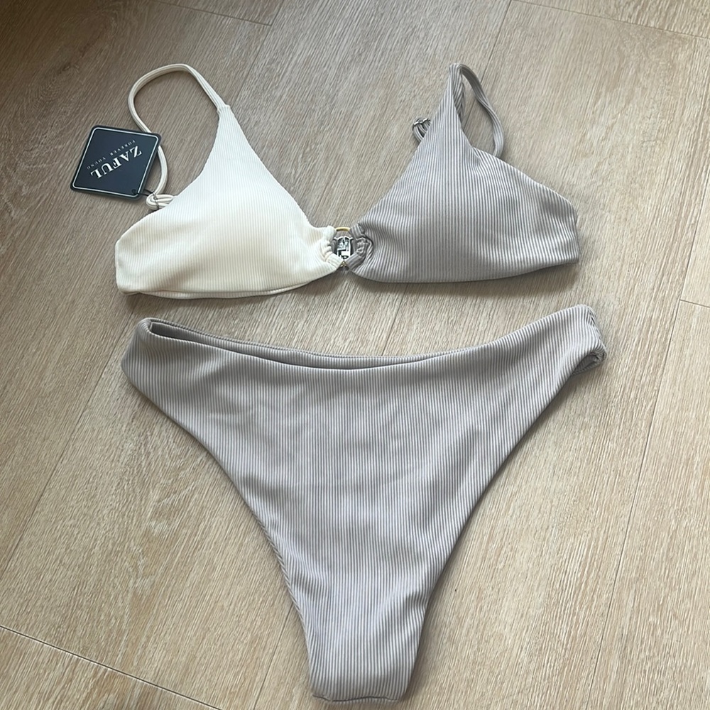 NWT Zaful Two Tone Bikini